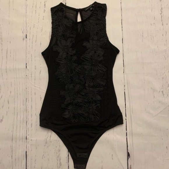Black Mesh Bodysuit size Medium - Picture 2 of 11